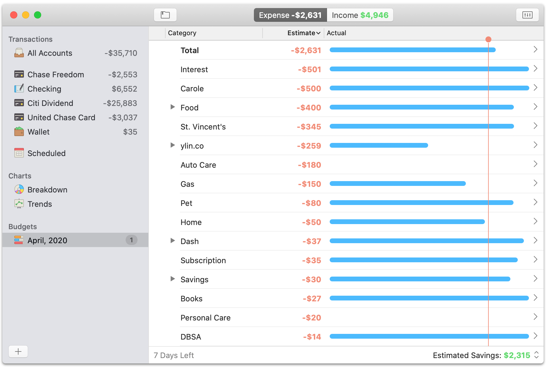 budget app for mac